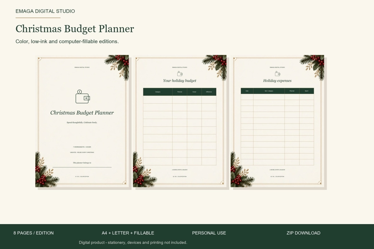 Christmas Budget Planner
