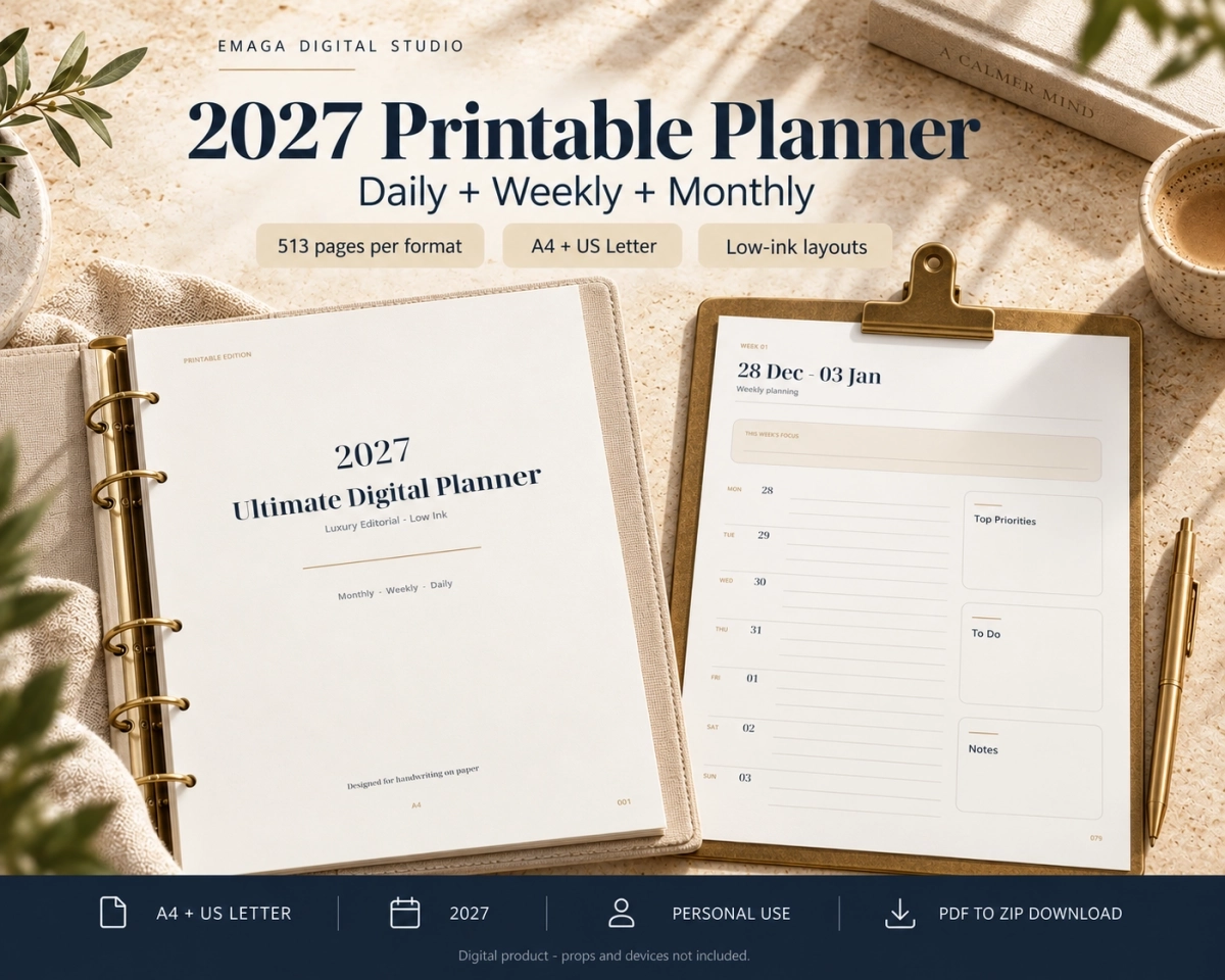 2027 Printable Planner